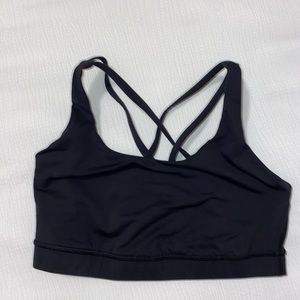 Lululemon energy bra- black, size 8